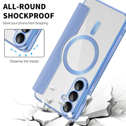 Futrola MagSafe za Samsung Galaxy S26, Techsuit, SmartMag Book, Plava