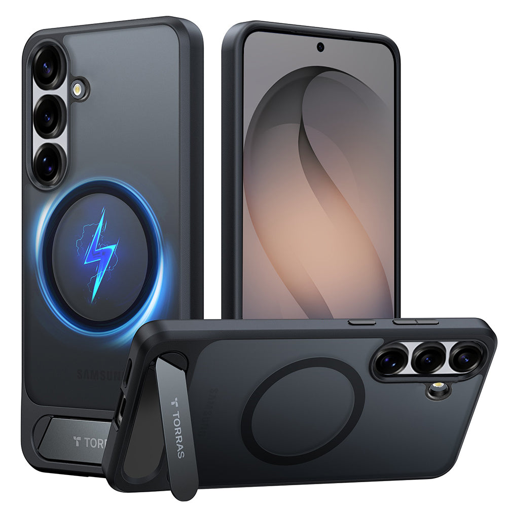 Futrola MagSafe za Samsung Galaxy S26, Torras, Pstand, Crna