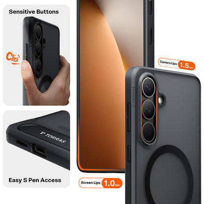 Futrola MagSafe za Samsung Galaxy S26, Torras, Pstand, Crna