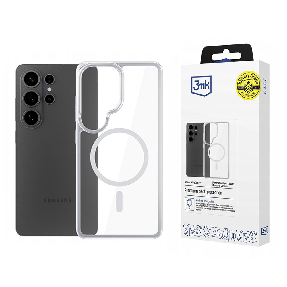 MagSafe futrola za Samsung Galaxy S26 Ultra S948, 3MK, Armor MagCase, Providna