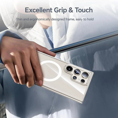 Futrola MagSafe za Samsung Galaxy S26 Ultra S948, Blueo, Crystal+ Anti-Drop, Transparentna