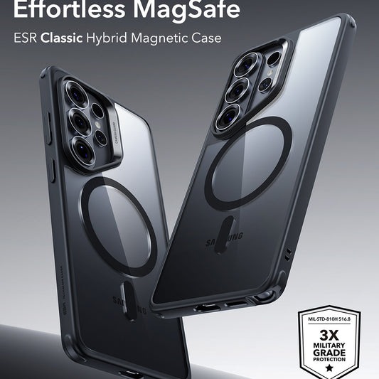 Futrola MagSafe za Samsung Galaxy S26 Ultra, ESR, Classic Hybrid, Crno Providna