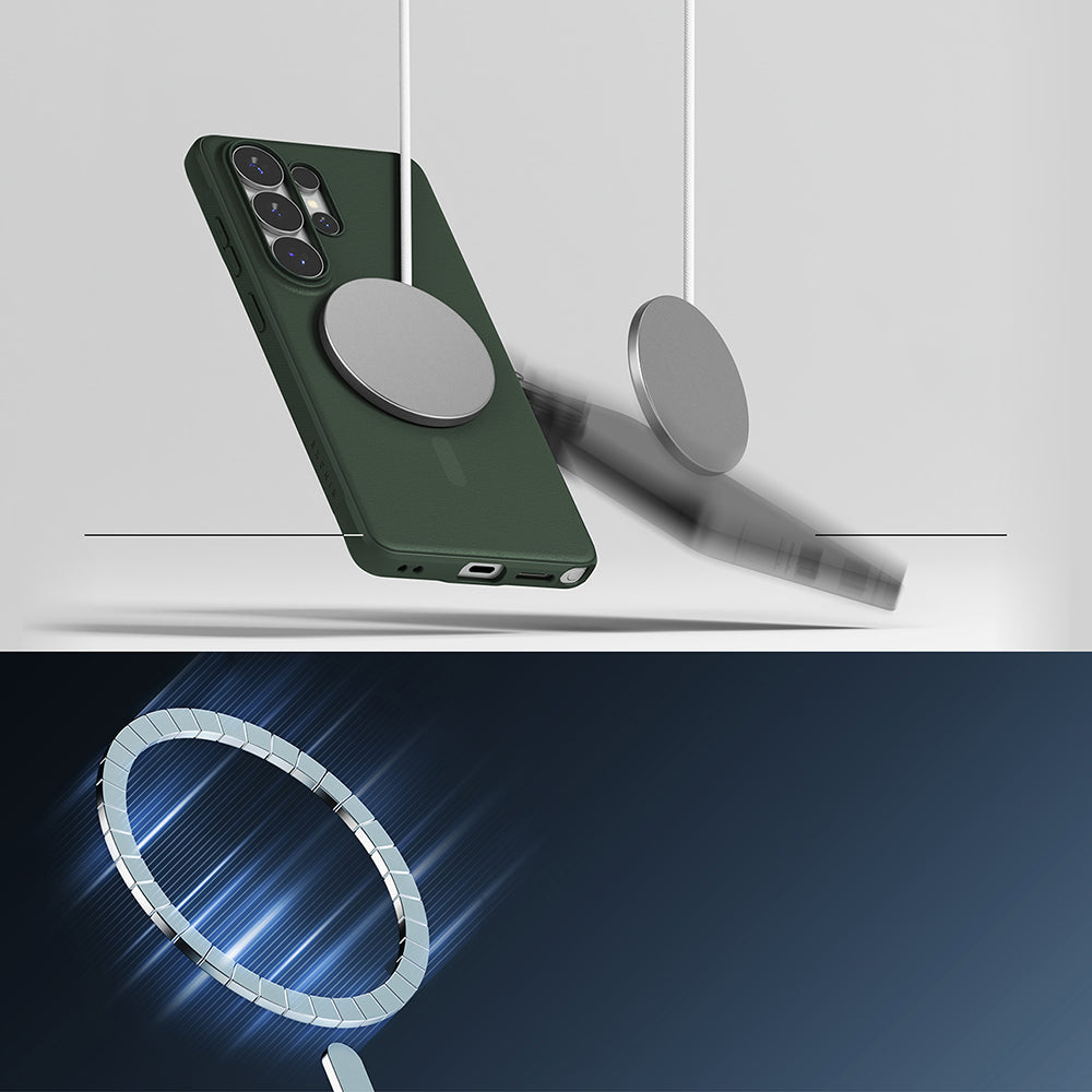 Futrola MagSafe za Samsung Galaxy S26 Ultra, Ringke, Onyx, Tamno Zelena