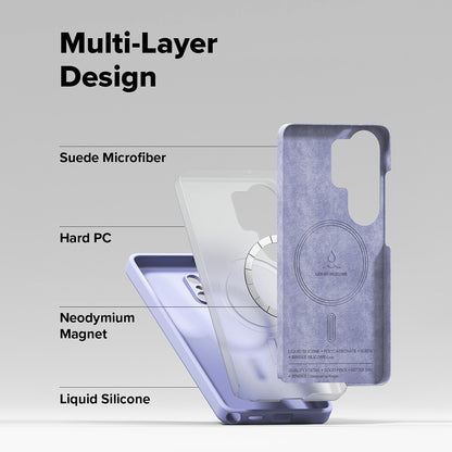 Futrola MagSafe za Samsung Galaxy S26 Ultra, Ringke, Silikon, Ljubičasta