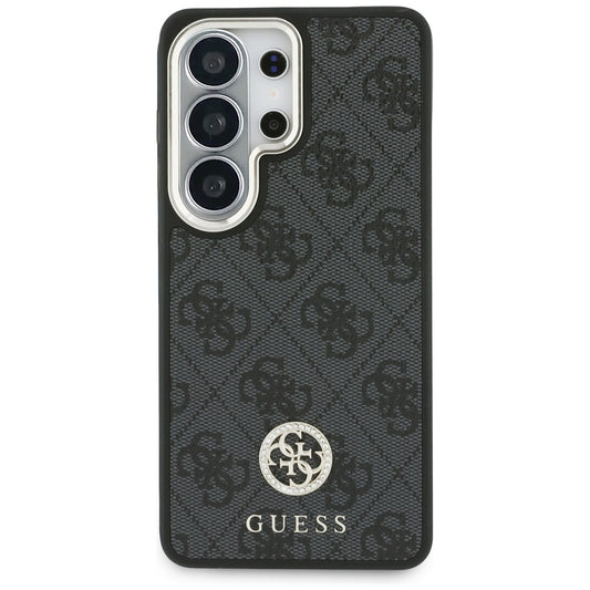 Futrola MagSafe za Samsung Galaxy S26 Ultra S948, GUESS, 4G Big Rhinestone Triangle Strap, Crna