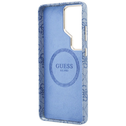 Futrola MagSafe za Samsung Galaxy S26 Ultra S948, Guess, 4G Script Logo, Plava