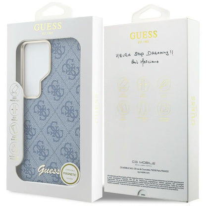 Futrola MagSafe za Samsung Galaxy S26 Ultra S948, Guess, 4G Script Logo, Plava