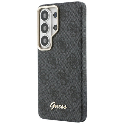 Futrola MagSafe za Samsung Galaxy S26 Ultra S948, Guess, 4G Script Logo, Crna