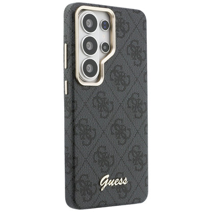 Futrola MagSafe za Samsung Galaxy S26 Ultra S948, Guess, 4G Script Logo, Crna
