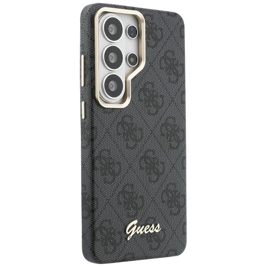 Futrola MagSafe za Samsung Galaxy S26 Ultra S948, Guess, 4G Script Logo, Crna