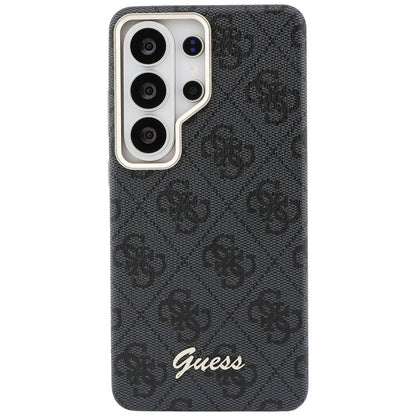 Futrola MagSafe za Samsung Galaxy S26 Ultra S948, Guess, 4G Script Logo, Crna