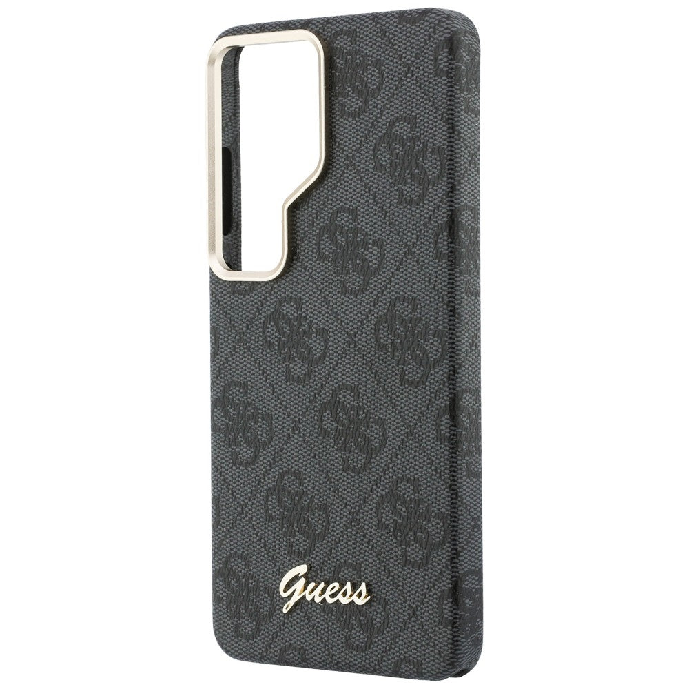 Futrola MagSafe za Samsung Galaxy S26 Ultra S948, Guess, 4G Script Logo, Crna