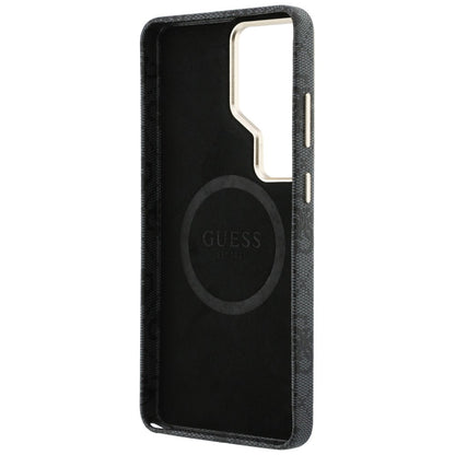 Futrola MagSafe za Samsung Galaxy S26 Ultra S948, Guess, 4G Script Logo, Crna