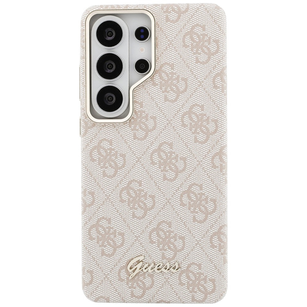 Futrola MagSafe za Samsung Galaxy S26 Ultra S948, Guess, 4G Script Logo, Roze