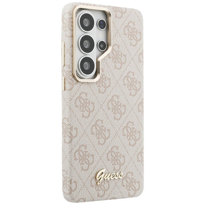 Futrola MagSafe za Samsung Galaxy S26 Ultra S948, Guess, 4G Script Logo, Roze