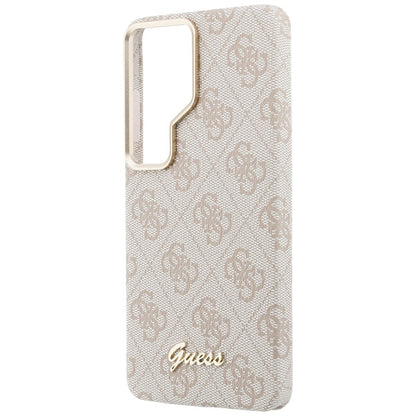 Futrola MagSafe za Samsung Galaxy S26 Ultra S948, Guess, 4G Script Logo, Roze