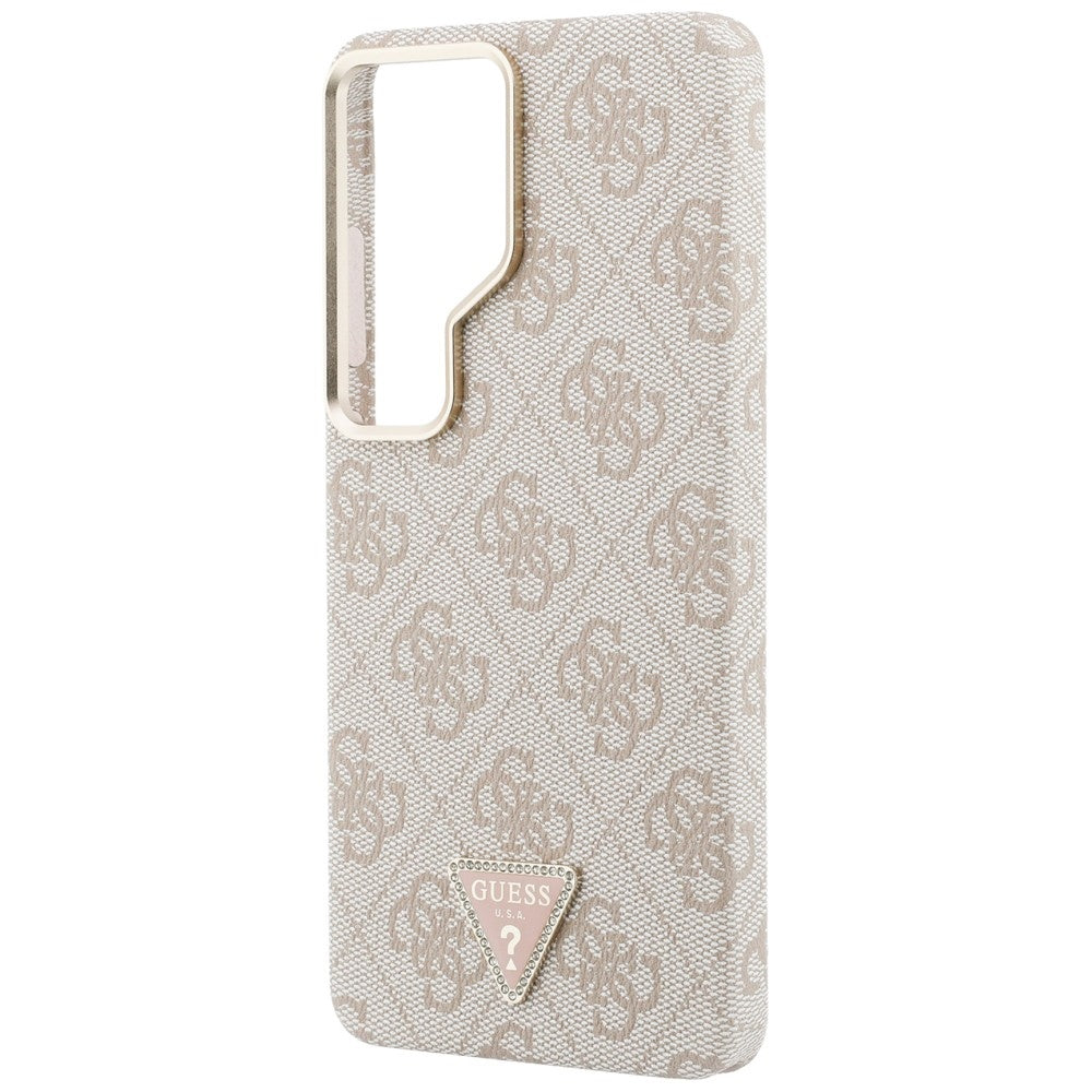 Futrola MagSafe za Samsung Galaxy S26 Ultra S948, Guess, 4G Triangle Logo, Roze