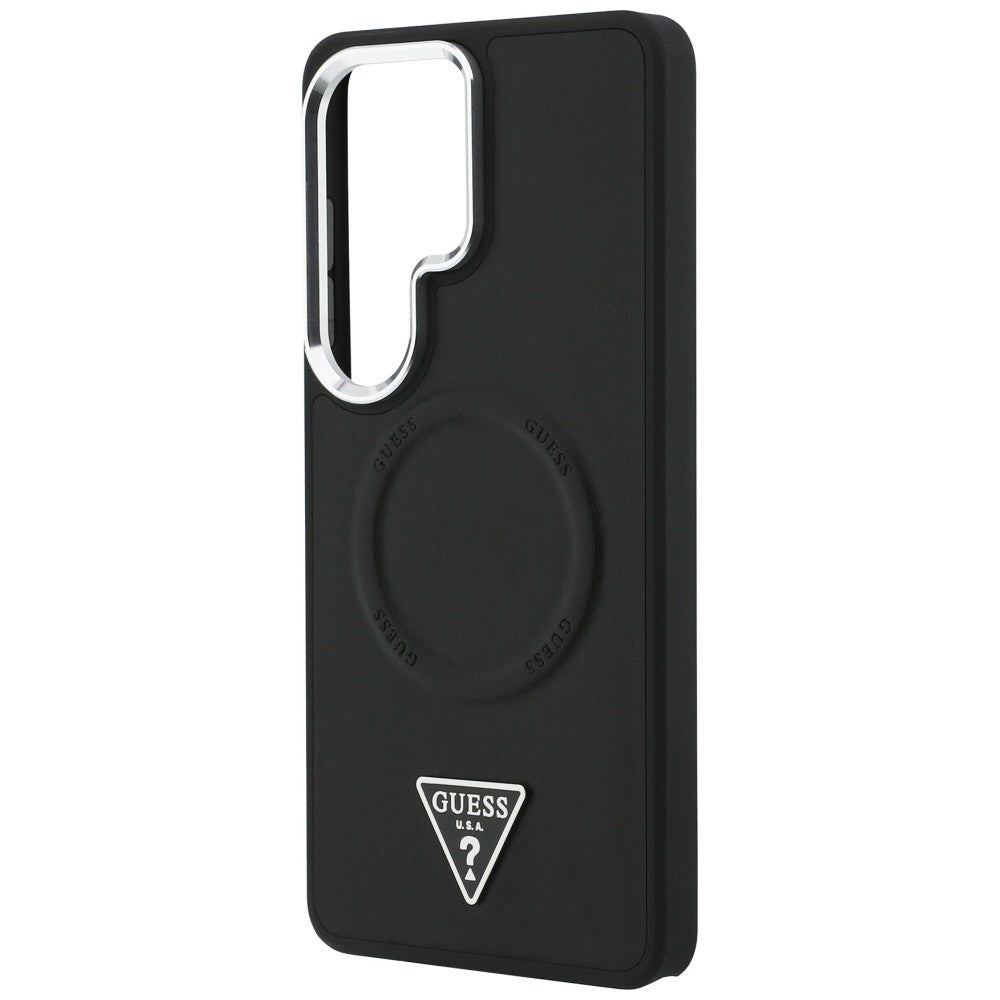 Futrola MagSafe za Samsung Galaxy S26 Ultra S948, Guess, Embossed Ring Triangle Logo, Crna