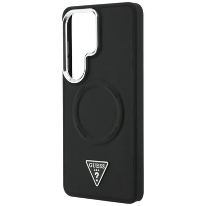Futrola MagSafe za Samsung Galaxy S26 Ultra S948, Guess, Embossed Ring Triangle Logo, Crna