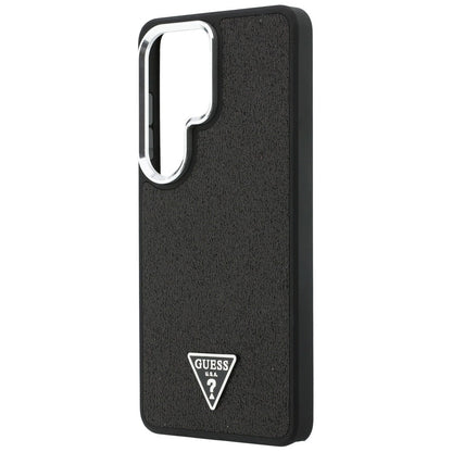 Futrola MagSafe za Samsung Galaxy S26 Ultra S948, Guess, Fixed Glitter Triangle Logo, Crna