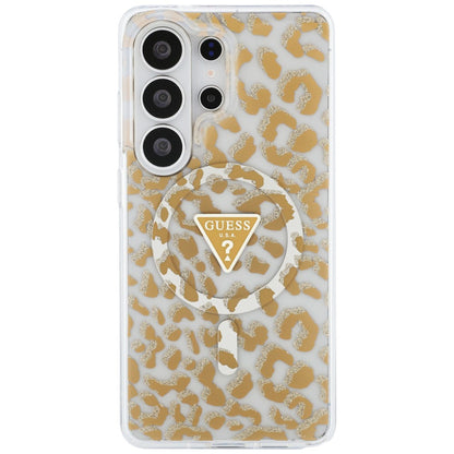 Futrola MagSafe za Samsung Galaxy S26 Ultra S948, Guess, IML Leopard Pattern, Braon