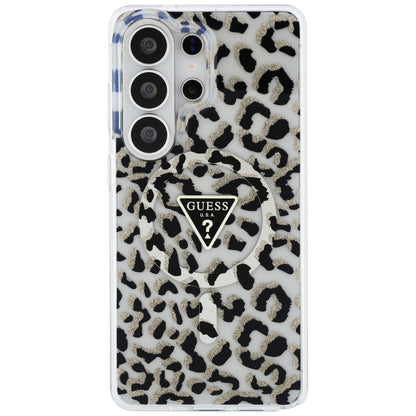 Futrola MagSafe za Samsung Galaxy S26 Ultra S948, Guess, IML Leopard Pattern, Crna