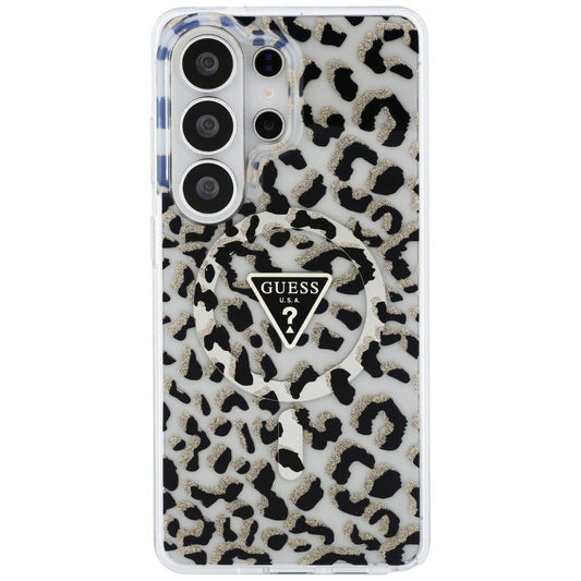 Futrola MagSafe za Samsung Galaxy S26 Ultra S948, Guess, IML Leopard Pattern, Crna