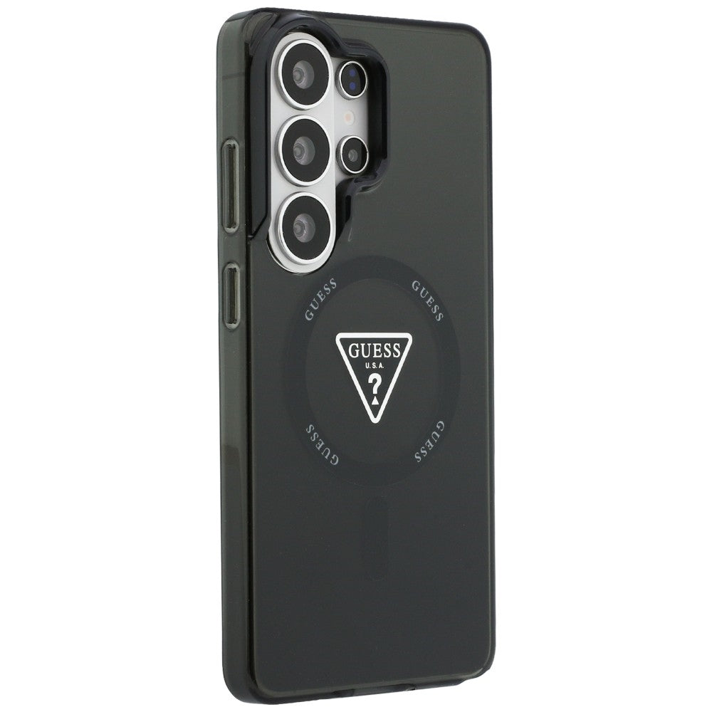 Futrola MagSafe za Samsung Galaxy S26 Ultra S948, Guess, IML Gradient Triangle Logo, Crna