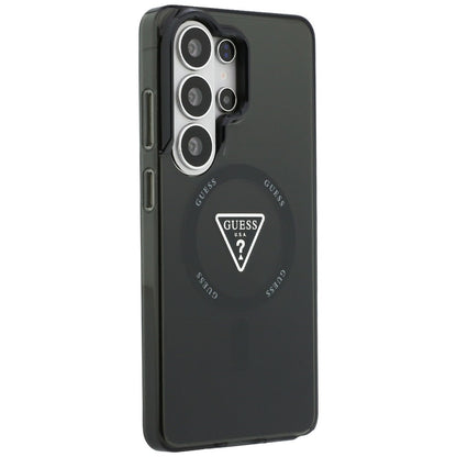 Futrola MagSafe za Samsung Galaxy S26 Ultra S948, Guess, IML Gradient Triangle Logo, Crna