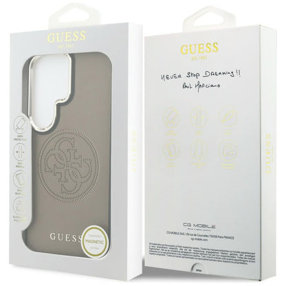 Futrola MagSafe za Samsung Galaxy S26 Ultra S948, Guess, Perforated Logo, Braon