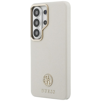Futrola MagSafe za Samsung Galaxy S26 Ultra S948, Guess, Rhinestone Round Logo, Bež