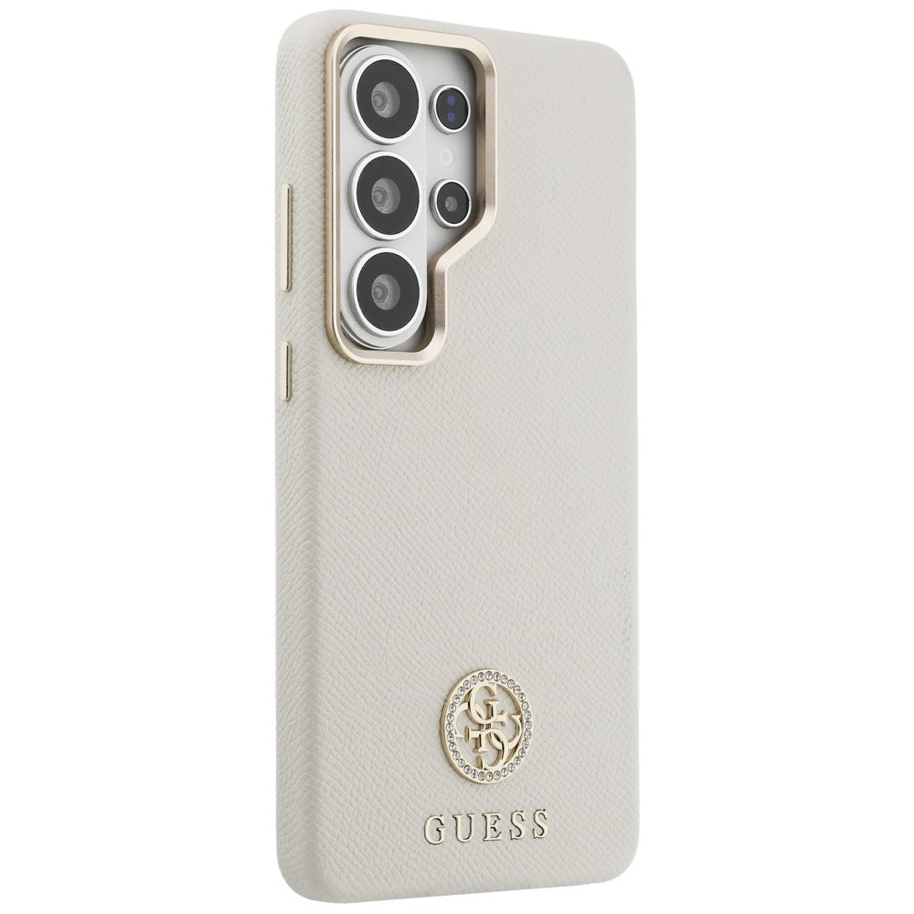 Futrola MagSafe za Samsung Galaxy S26 Ultra S948, Guess, Rhinestone Round Logo, Bež