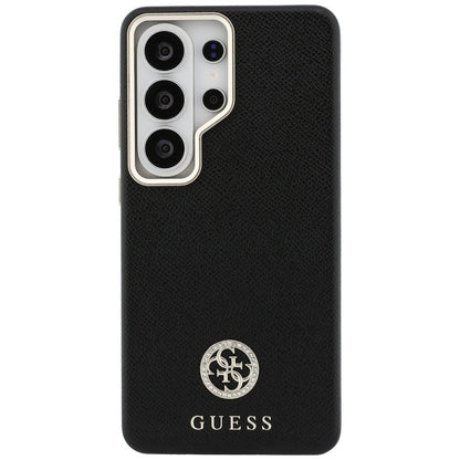 Futrola MagSafe za Samsung Galaxy S26 Ultra S948, Guess, Rhinestone Round Logo, Crna