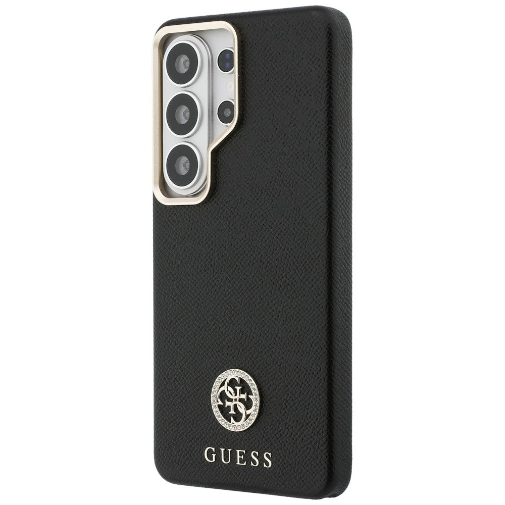 Futrola MagSafe za Samsung Galaxy S26 Ultra S948, Guess, Rhinestone Round Logo, Crna