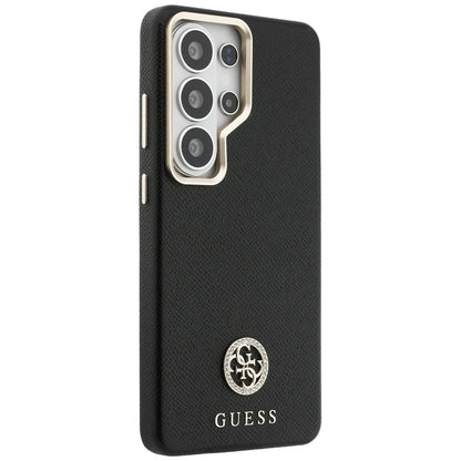 Futrola MagSafe za Samsung Galaxy S26 Ultra S948, Guess, Rhinestone Round Logo, Crna