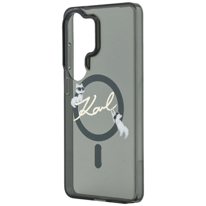 Futrola MagSafe za Samsung Galaxy S26 Ultra S948, Karl Lagerfeld, IML Choupette Karl Script Logo, Crna