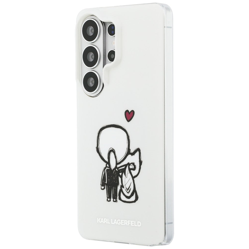 MagSafe futrola za Samsung Galaxy S26 Ultra S948, Karl Lagerfeld, IML Karl & Choupette Back Logo, Bela