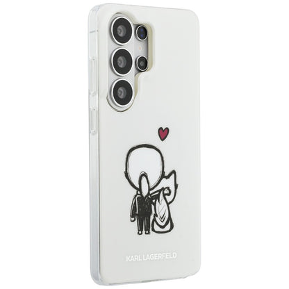 MagSafe futrola za Samsung Galaxy S26 Ultra S948, Karl Lagerfeld, IML Karl & Choupette Back Logo, Bela