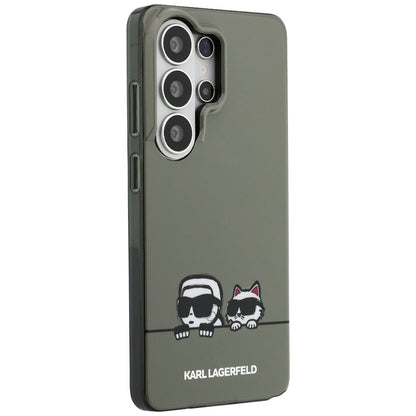 Futrola MagSafe za Samsung Galaxy S26 Ultra S948, Karl Lagerfeld, IML Karl & Choupette Peekaboo Logo, Crna