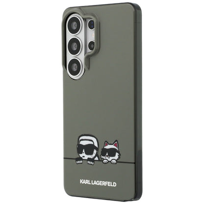 Futrola MagSafe za Samsung Galaxy S26 Ultra S948, Karl Lagerfeld, IML Karl & Choupette Peekaboo Logo, Crna
