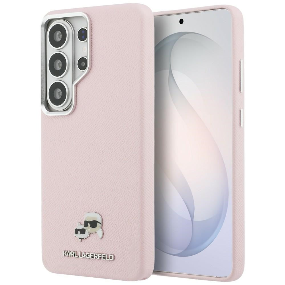 Futrola MagSafe za Samsung Galaxy S26 Ultra S948, Karl Lagerfeld, Karl & Choupette Head's Pin, Roze