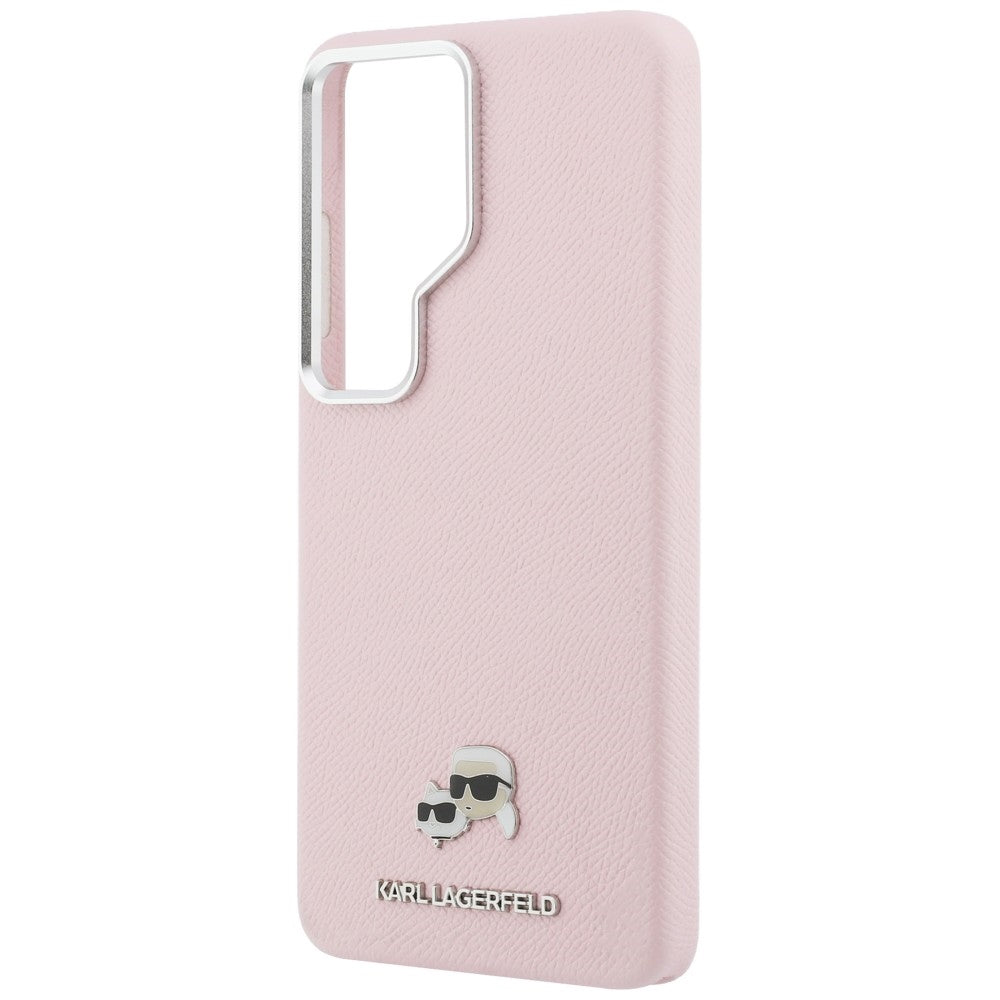 Futrola MagSafe za Samsung Galaxy S26 Ultra S948, Karl Lagerfeld, Karl & Choupette Head's Pin, Roze