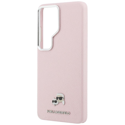 Futrola MagSafe za Samsung Galaxy S26 Ultra S948, Karl Lagerfeld, Karl & Choupette Head's Pin, Roze