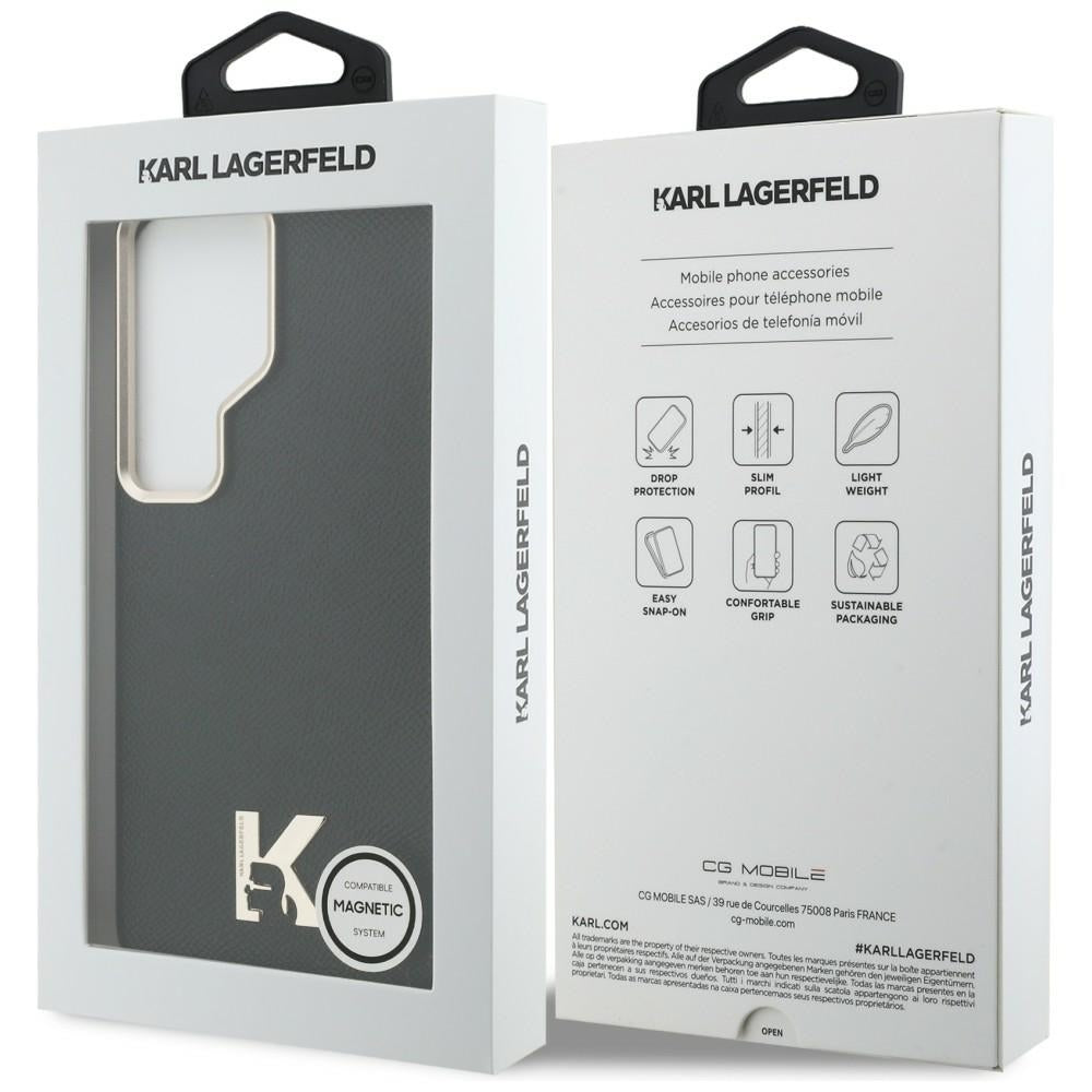 Futrola MagSafe za Samsung Galaxy S26 Ultra S948, Karl Lagerfeld, Karl Head Logo, Crna