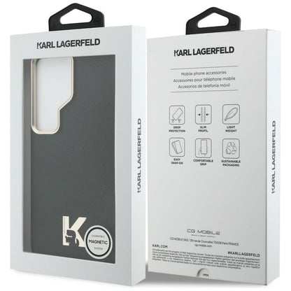 Futrola MagSafe za Samsung Galaxy S26 Ultra S948, Karl Lagerfeld, Karl Head Logo, Crna