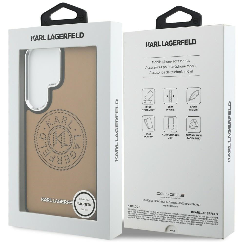 Futrola MagSafe za Samsung Galaxy S26 Ultra S948, Karl Lagerfeld, Karl Round Point Logo, Braon