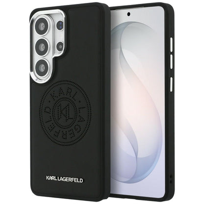 Futrola MagSafe za Samsung Galaxy S26 Ultra S948, Karl Lagerfeld, Karl Round Point Logo, Crna