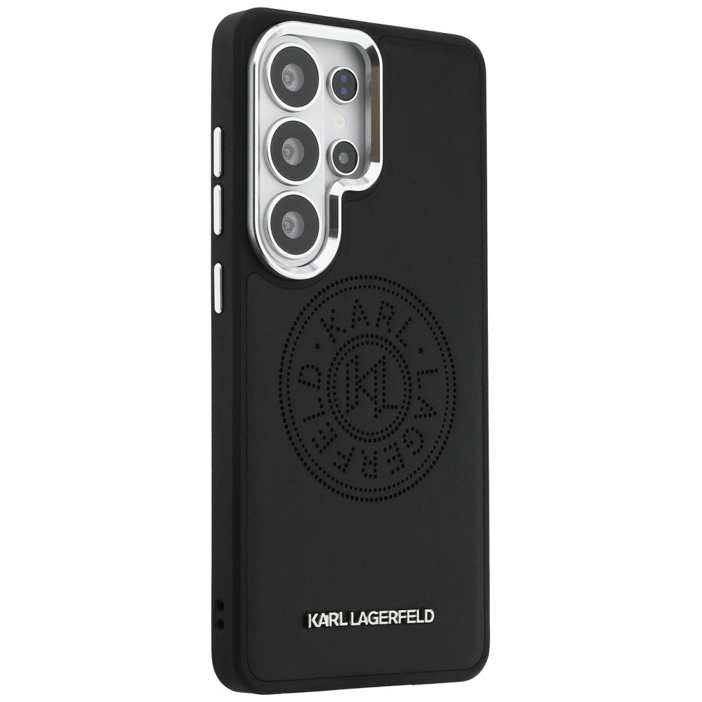Futrola MagSafe za Samsung Galaxy S26 Ultra S948, Karl Lagerfeld, Karl Round Point Logo, Crna