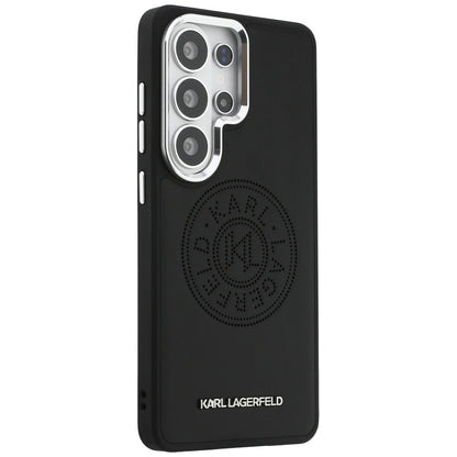 Futrola MagSafe za Samsung Galaxy S26 Ultra S948, Karl Lagerfeld, Karl Round Point Logo, Crna