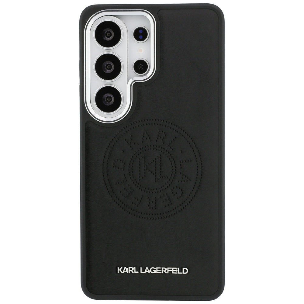 Futrola MagSafe za Samsung Galaxy S26 Ultra S948, Karl Lagerfeld, Karl Round Point Logo, Crna